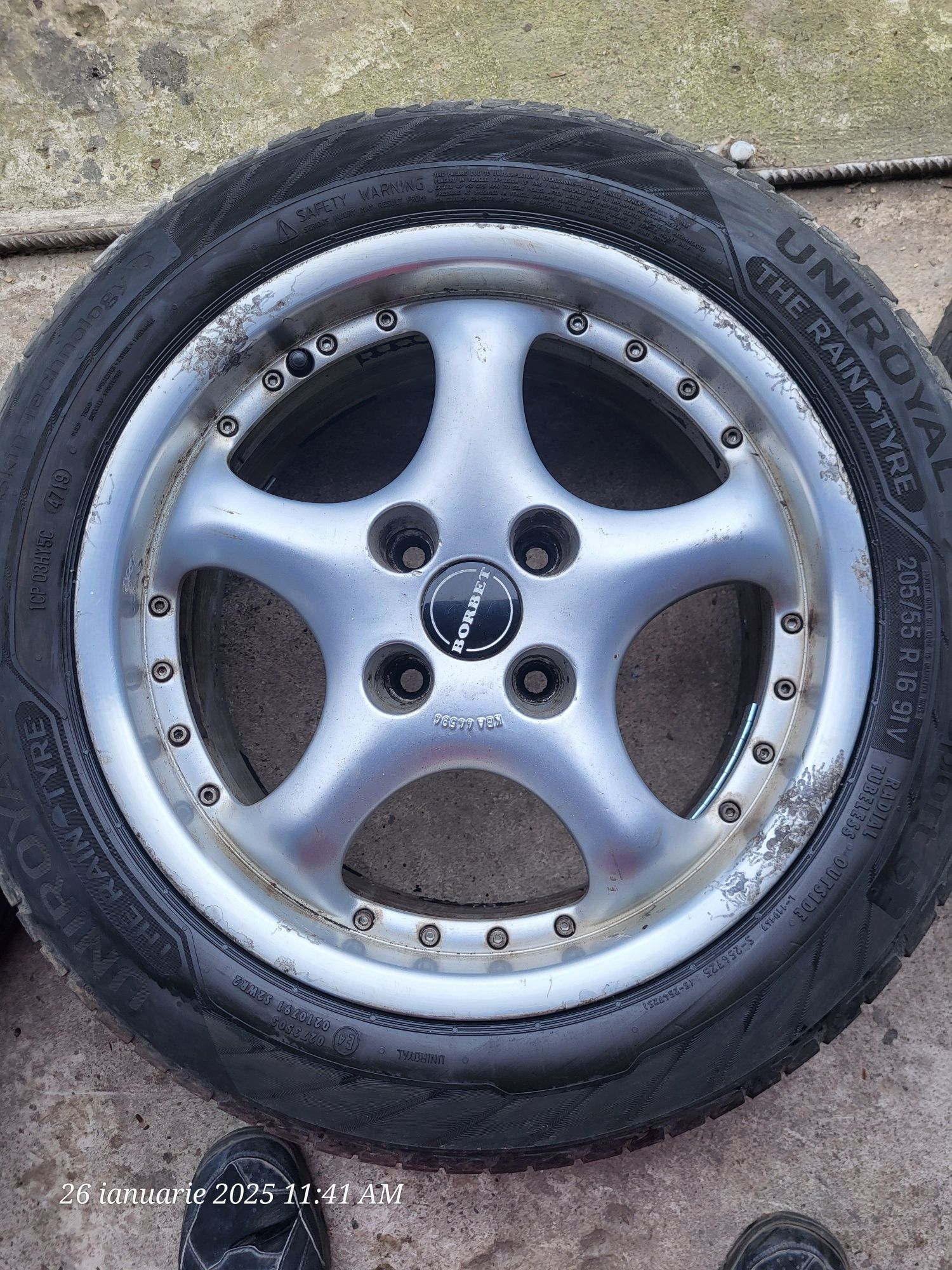 Jante 4x108 R16 borbet plus Anvelope