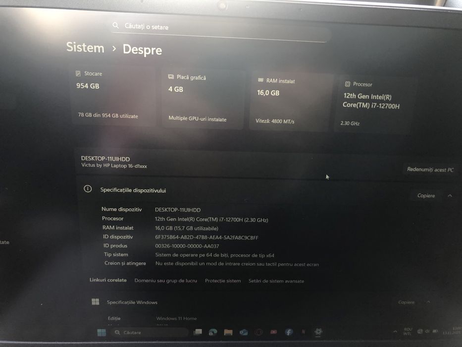 Laptop gaming hp victus