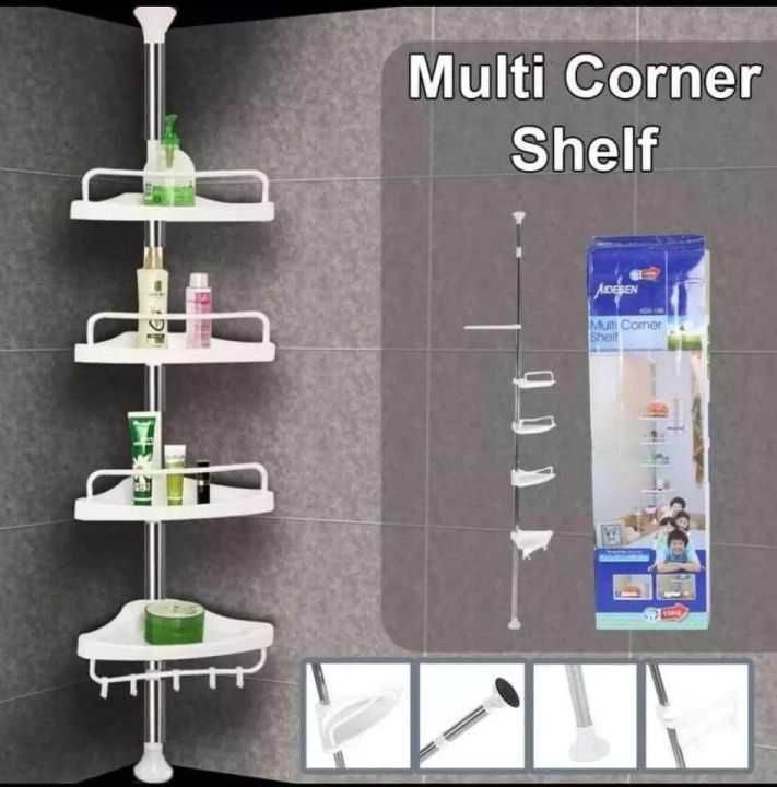 Ъглова етажерка за баня Multi Corner Shelf GY-188, височина 260см