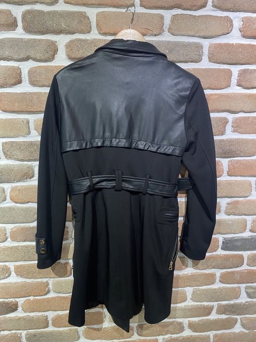 Palton negru lung