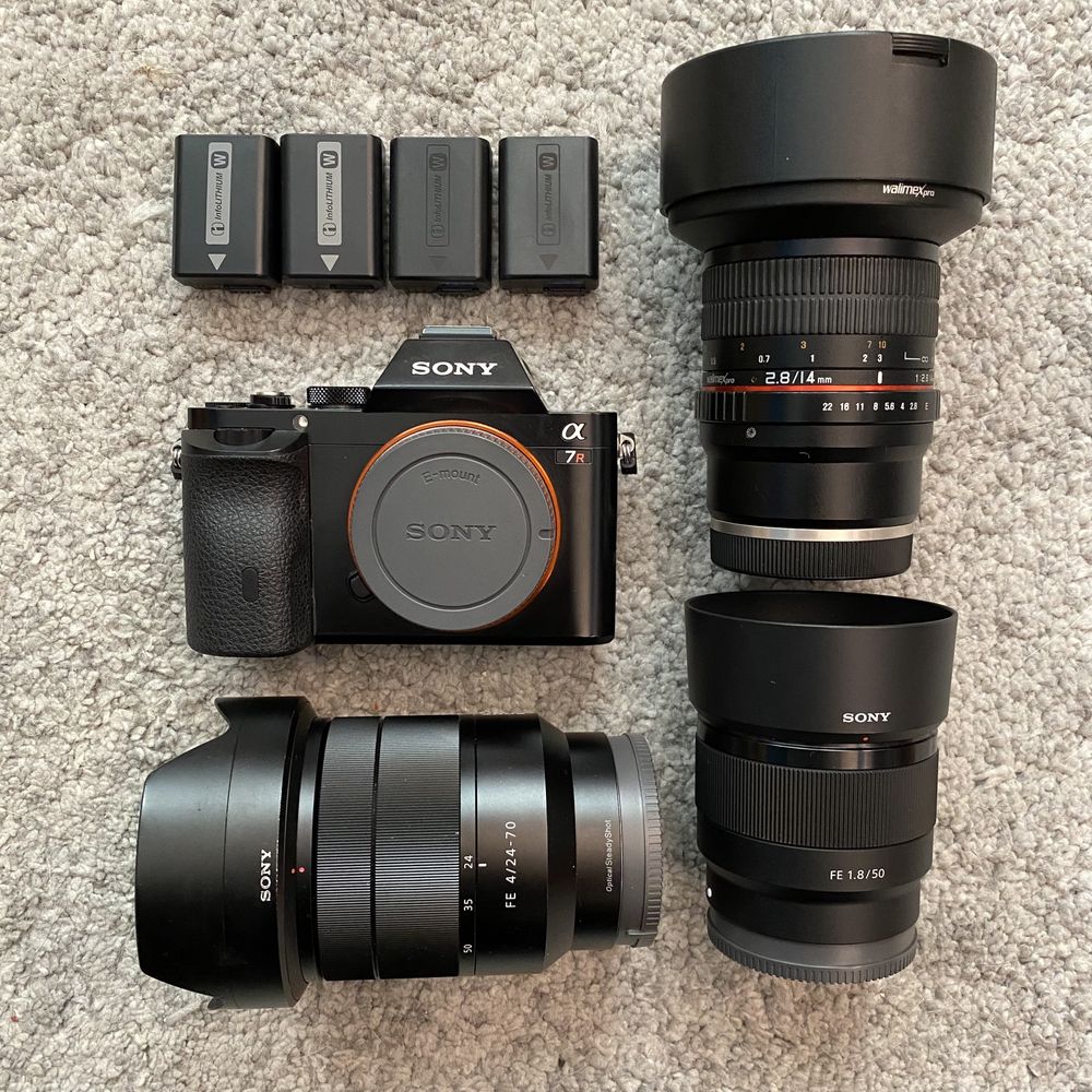 Sony A7R, 24-70mm, 50mm, 14mm