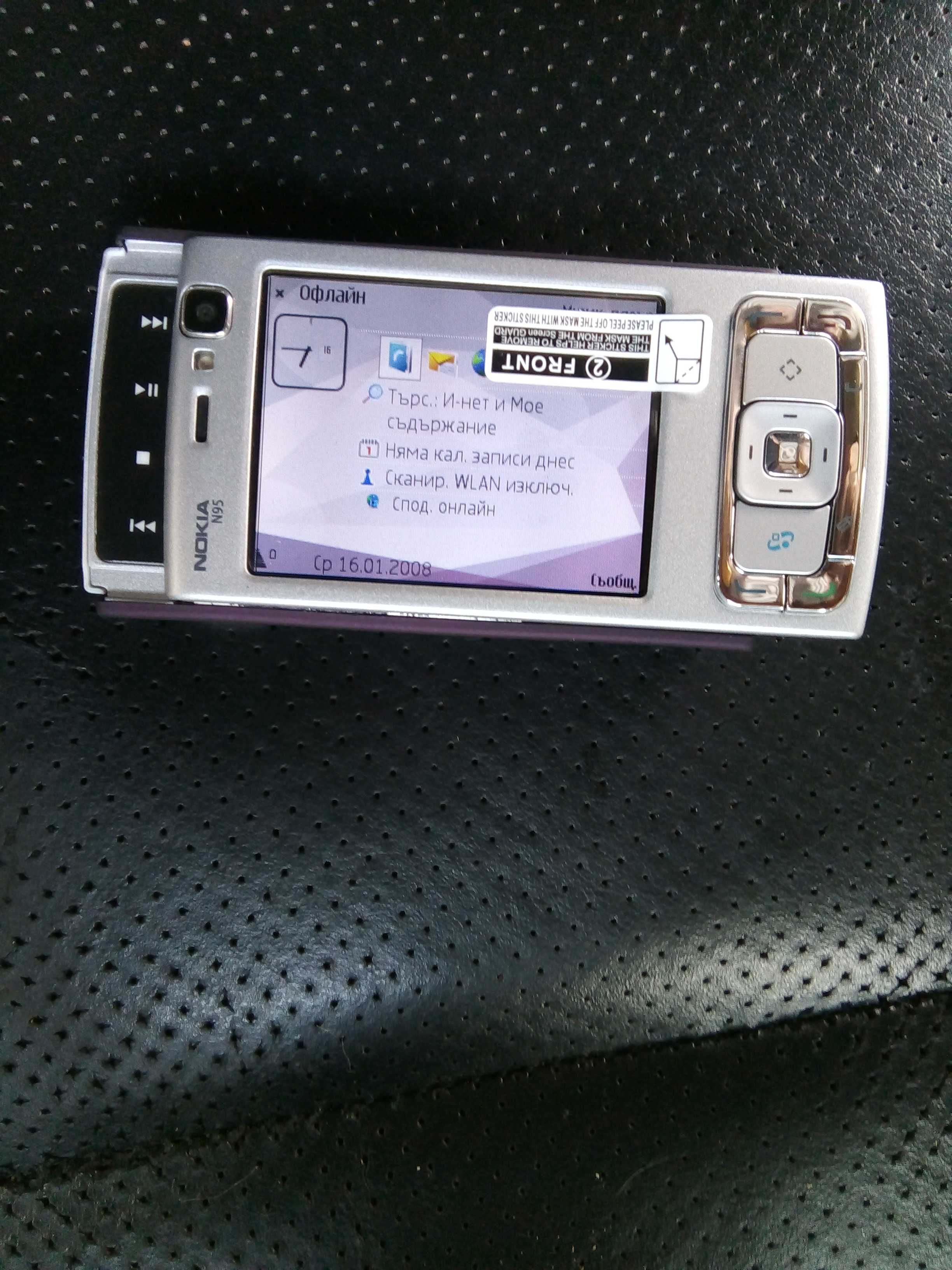 Мобилен телефон нокиа Nokia N95 3G, WIFI, GPS, Bluetooth, 5 pmx, слайд