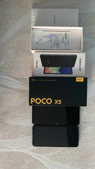 Продам SAMSUNG A22 и POCO X5 5G