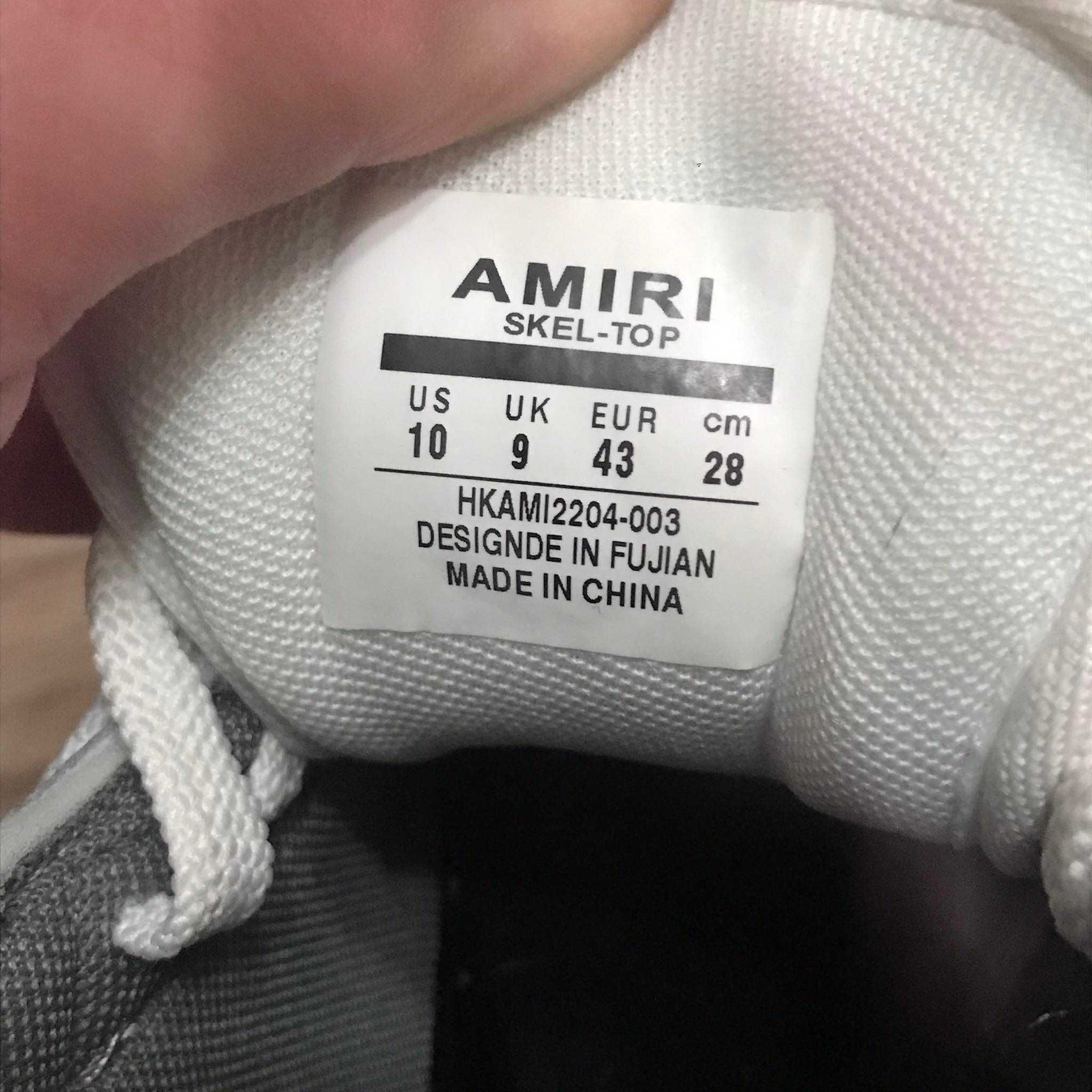 AMIRI Skel Top Low размер 43 (9.5 US) чисто нови