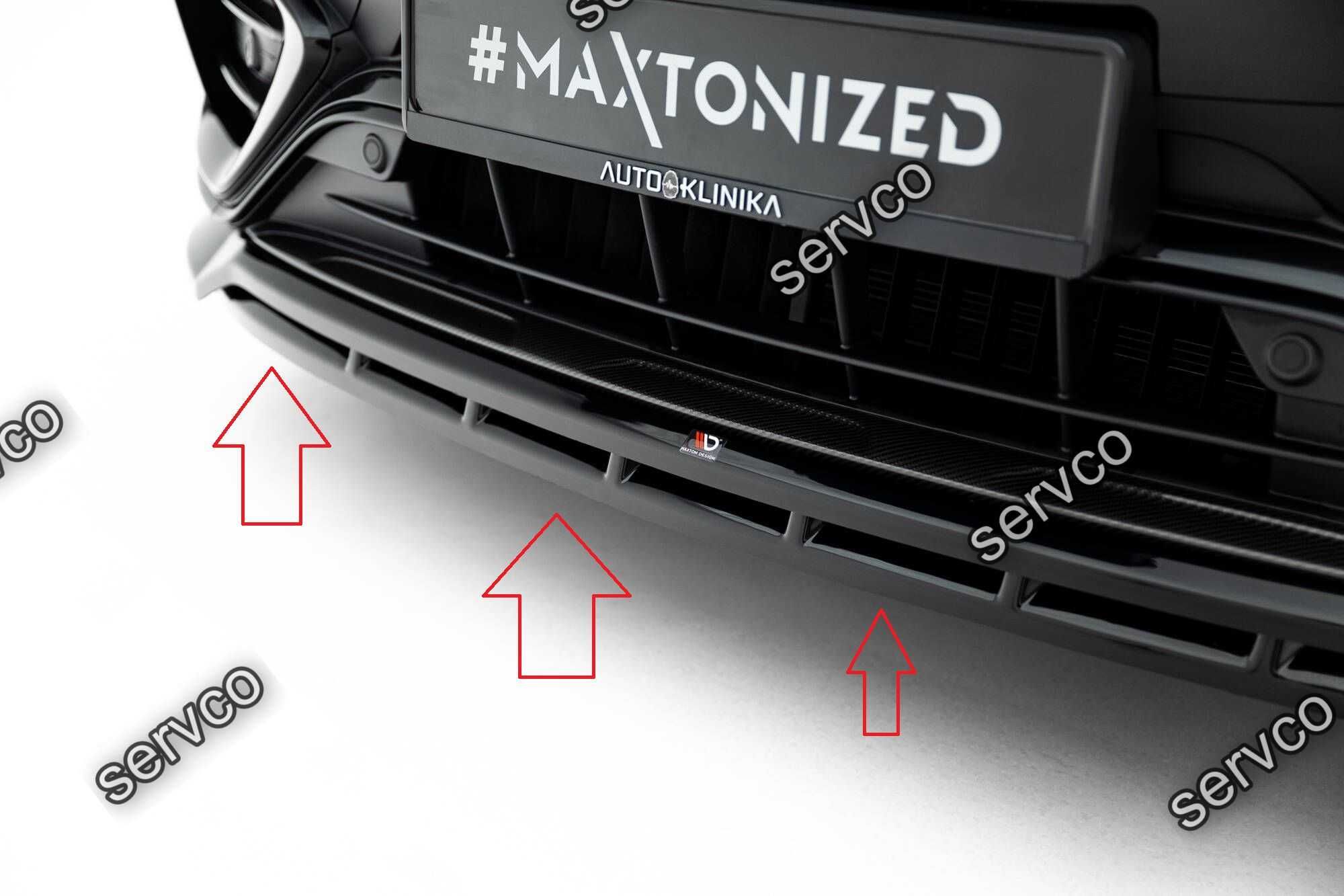 Prelungire bara fata Mercedes GLC X254 43 AMG 2022- v2 Maxton Design