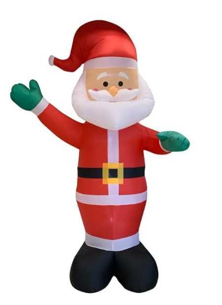 Mos Craciun Gonflabil Lumina LED Figurina Decorativa 2.2 Metri Curte