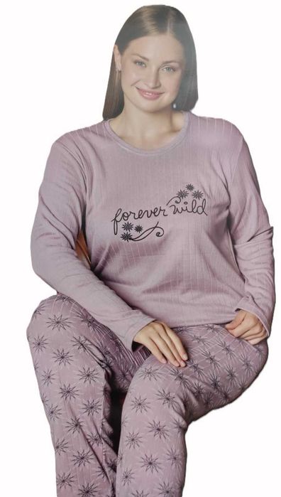 Памучна дамска пижама