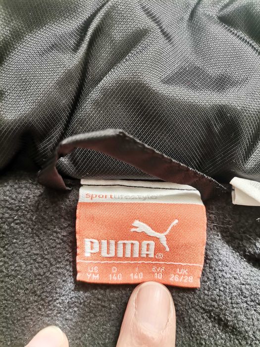 Дамско черно яке Puma с вата