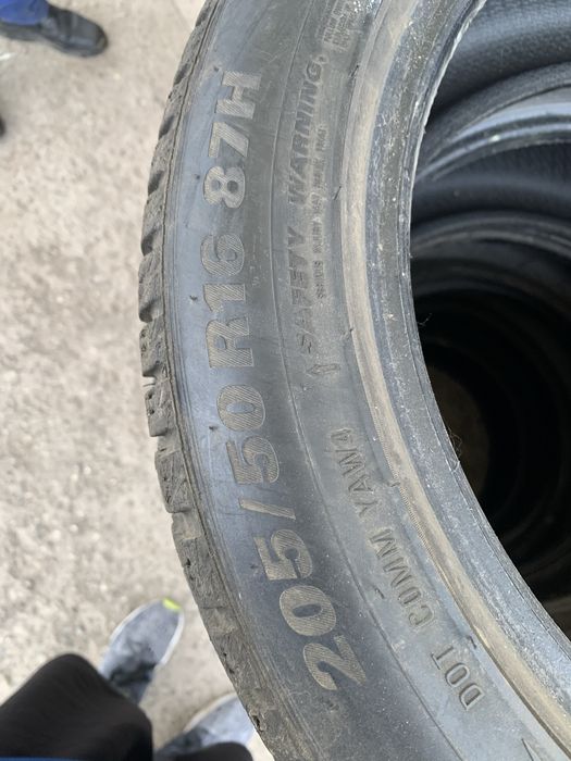 6 anvelope cauciucuri 205/50/16 m+s