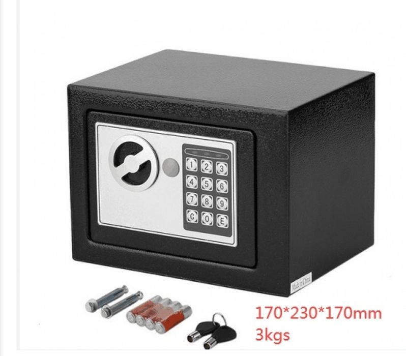 Сейф каса 17х23х17 см.