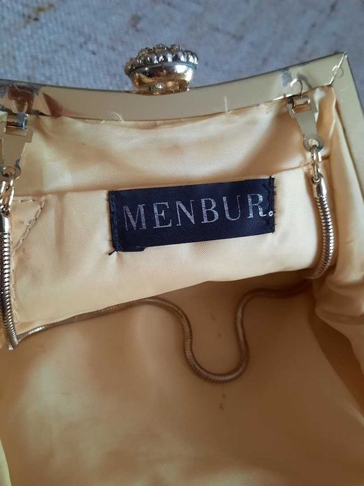 Geanta, poseta vintage de dama Menbur auriu