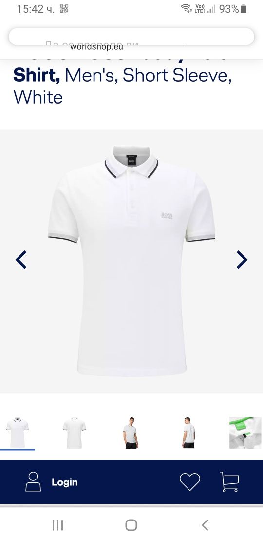 Hugo Boss Paddy Pique Cotton Modern Fit / 2XL НОВО! ОРИГИНАЛНА Тениска