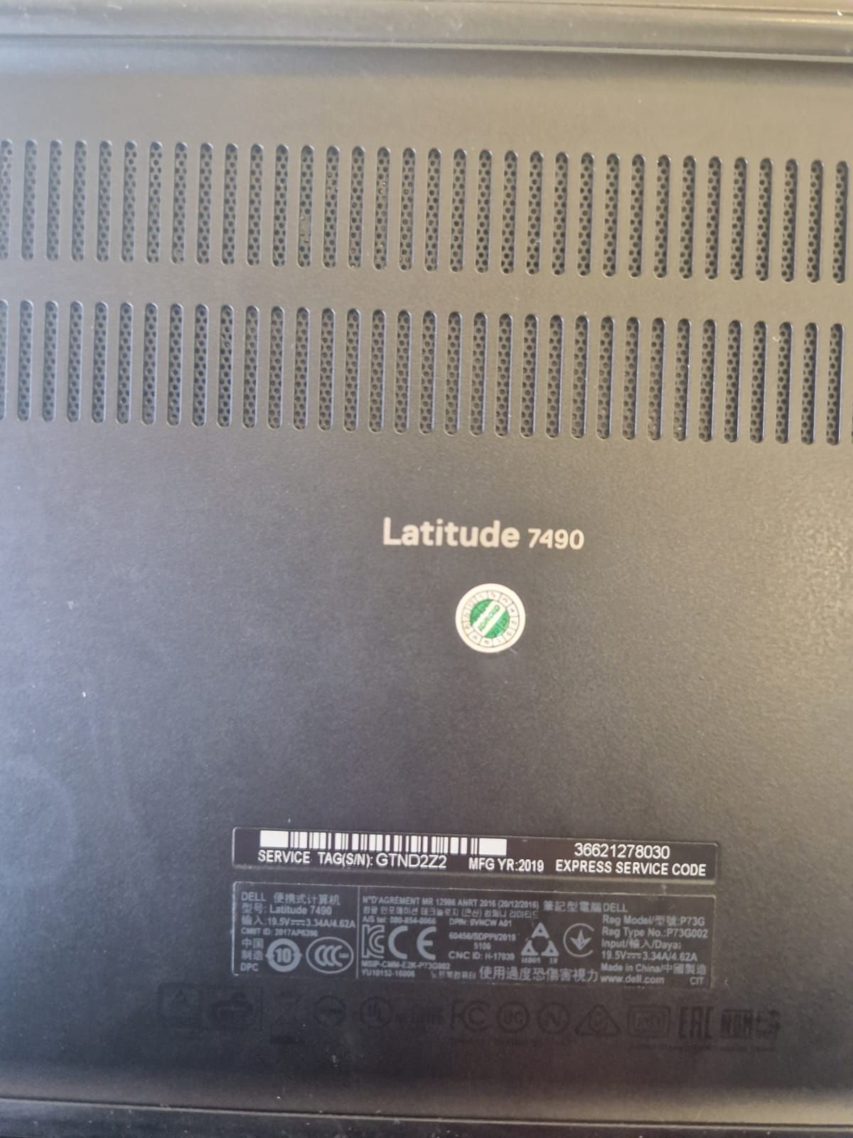 Laptop Dell Latitude 7490 Amanet BKG