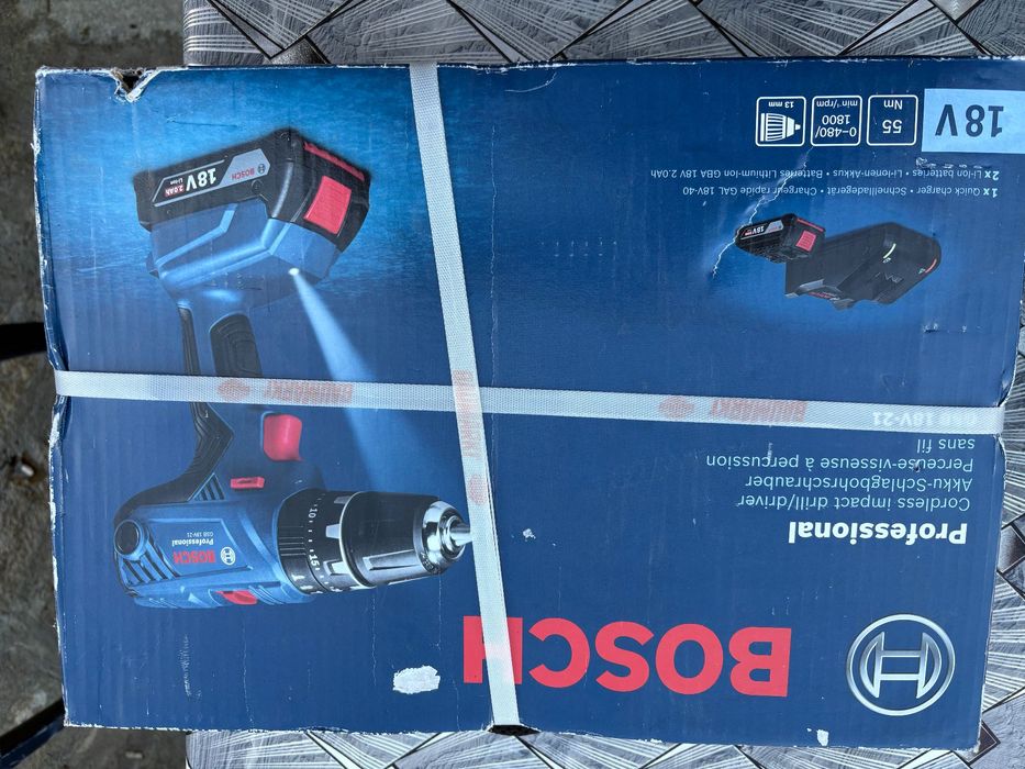 Bosch винтоверт GSB 18V - 21