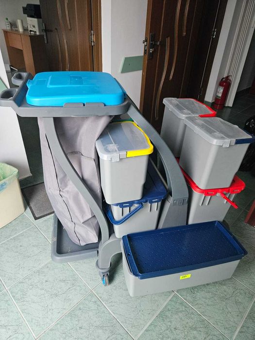 Cărucior profesional curățenie uz spitalicesc – MOP TALPA 7315
