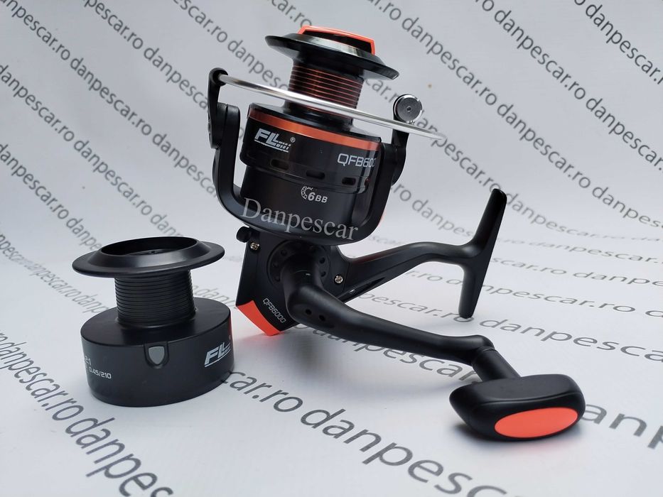 SET 4 Mulinete FL QFB6000 6 rulmenti pentru crap si DIVERSE CULORI