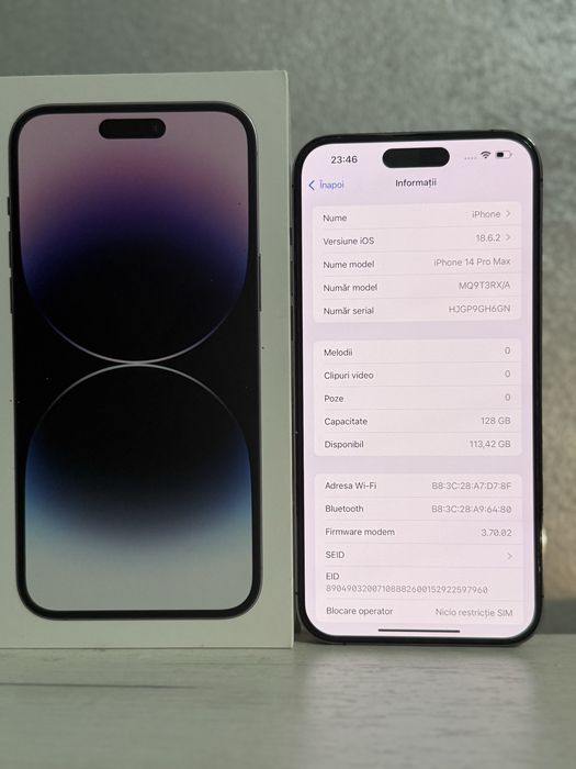iPhone 14 pro max Pret 2600 lei fix