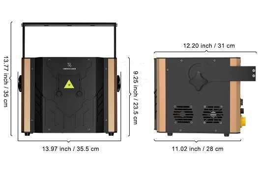 Laser 12W ILDA Bluetooth cu aplicatie dansul mirilor scena DJ FURNIZOR