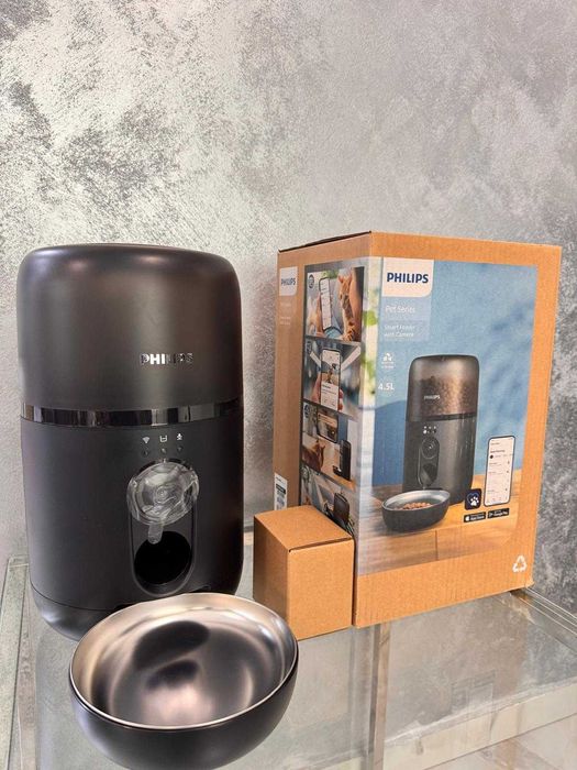 Hranitor automat inteligent pentru animale Philips, camera HD, 4.5l