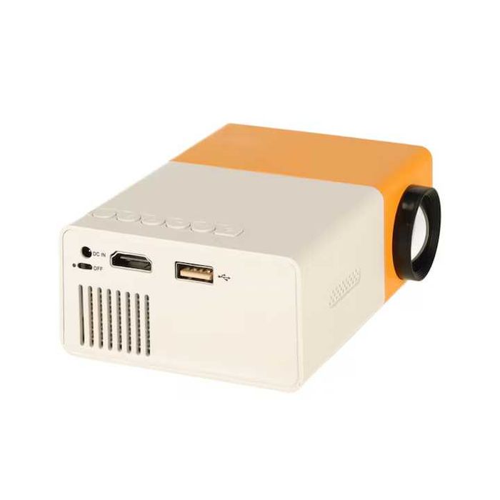 Преносим мини проектор LED TFT LCD 1920x1080 24 60" ​​​​USB HDMI 12V