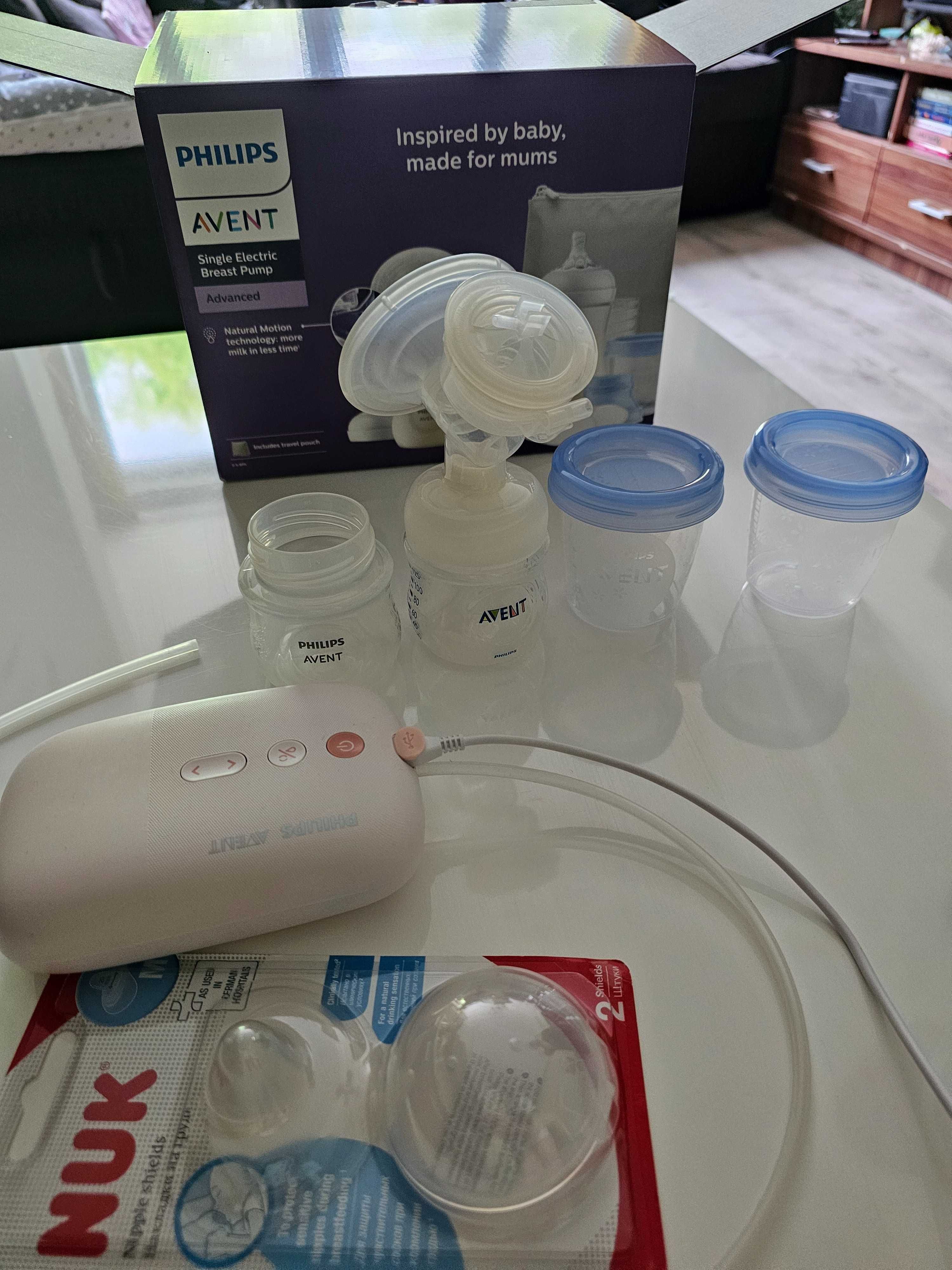 Електрическа помпа Philips Avent Advanced + подарък!