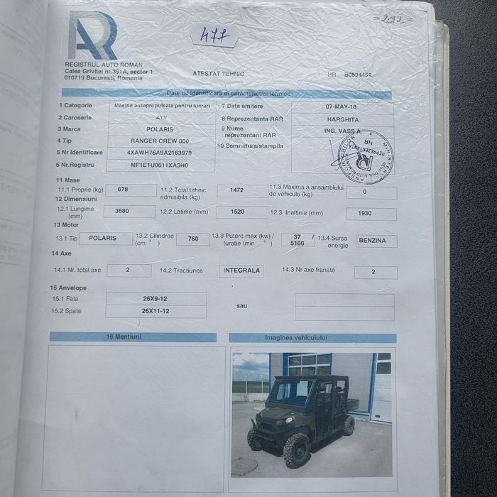 Polaris Ranger Crew 800