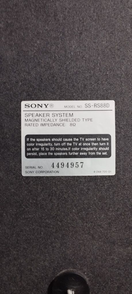 Калонка модель Sony SS-RS 88 D