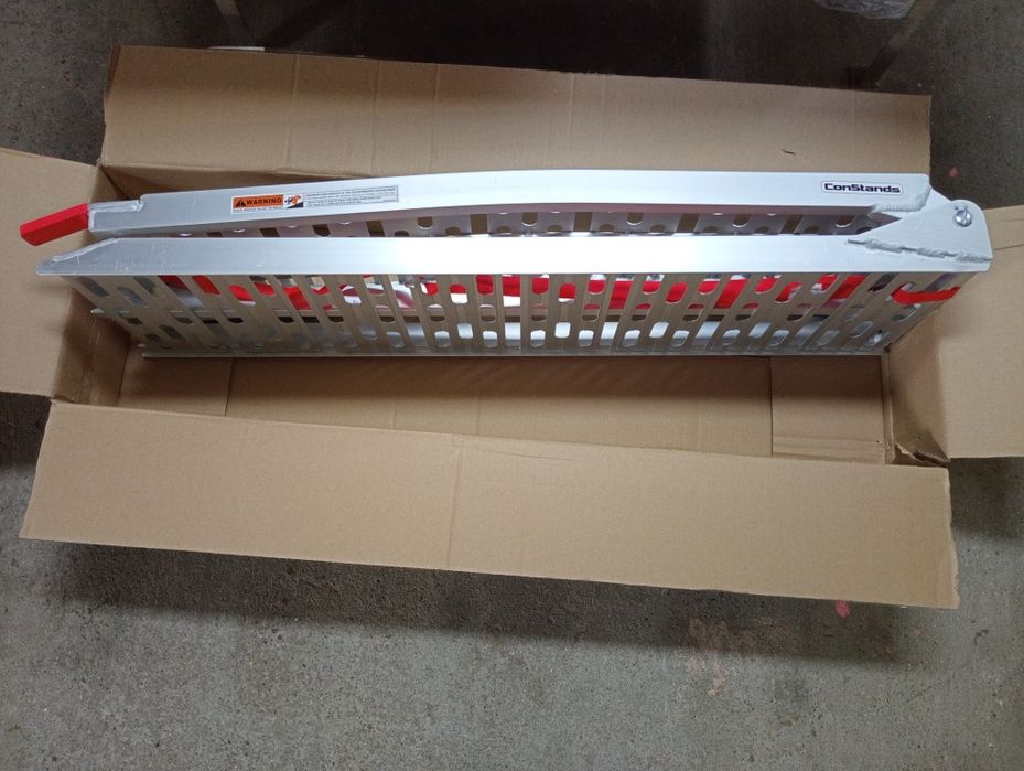 Rampă moto aluminiu 225 cm nouă
