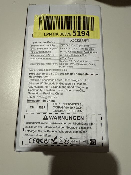 Termostat Radiator Valva Smart Wifi ZigbeeTuya,control aplicație Alexa