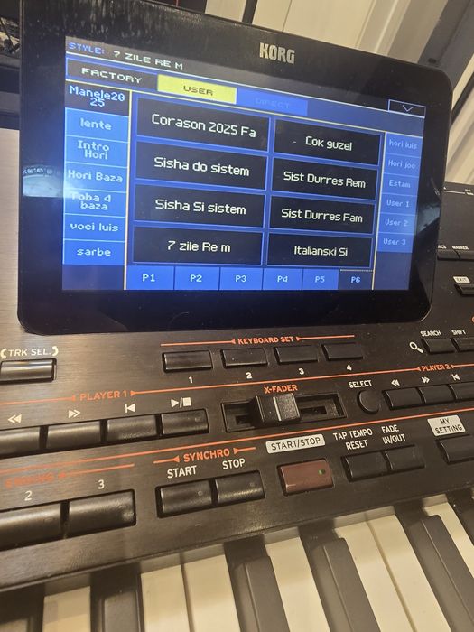 Set korg pa4x pa3x 2025 Automat introduceri noi Returnele vocii !