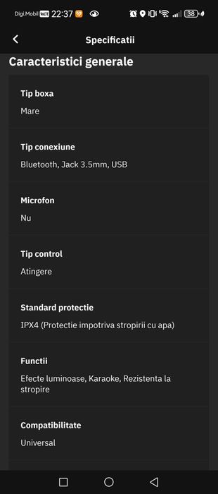 Boxa portabila Sony srs-xp700