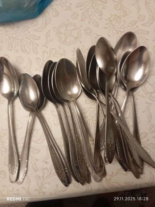 Ложки вилки и чайные ложки нержавейка