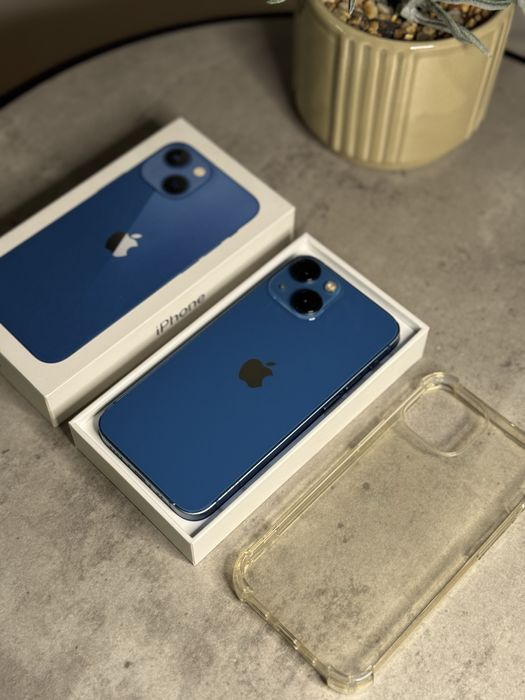 iPhone 13 Mini Blue 128 GB 90% full box +Husa / folie