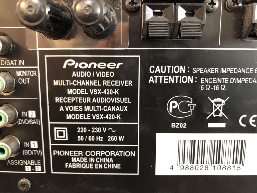 Pioneer VSX-420 resiver