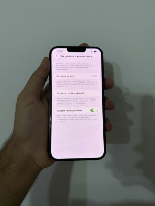 Vand iPhone 14 PLUS negru 85% bateria