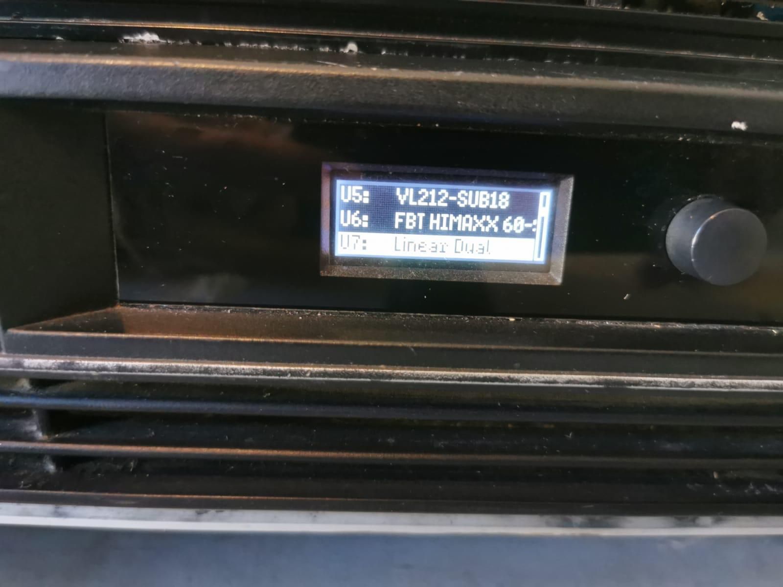 Dynacord l3600 cu preseturi xa2 xa4000 fbt vl212