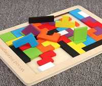 Puzzel Tetris Montessori din lemn