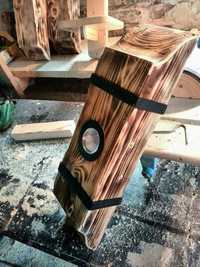 Чудесна дървена лампа за вашето заведение или механа