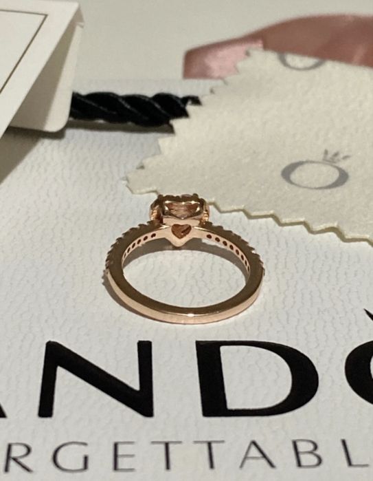 Inel pandora promise ring rose gold