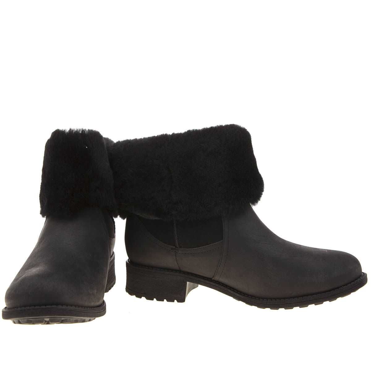 UGG AUSTRALIA № 36/37 – Водоустойчиви боти от ест. кожа и вълна нови