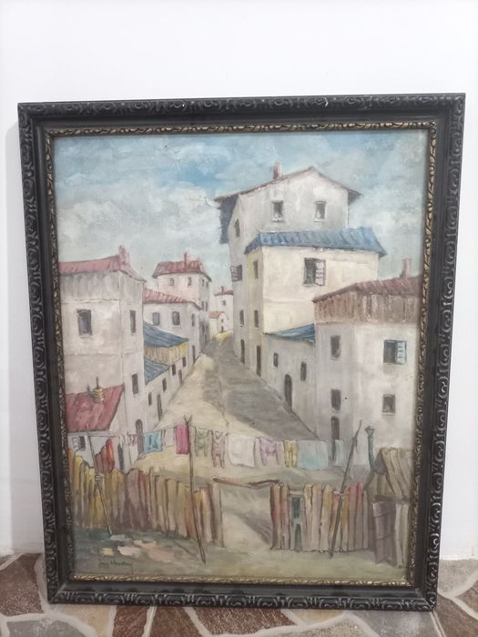 Vând pictură ulei (tablou vechi)