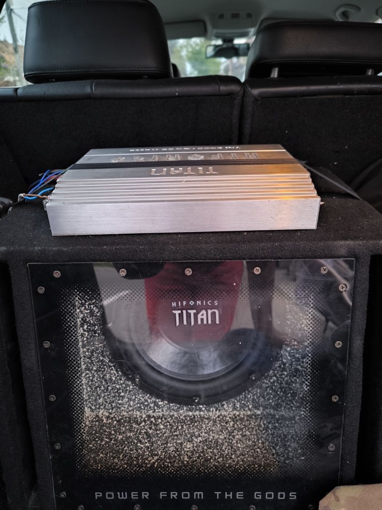 Subwoofer + amplificator hifonics titan auto