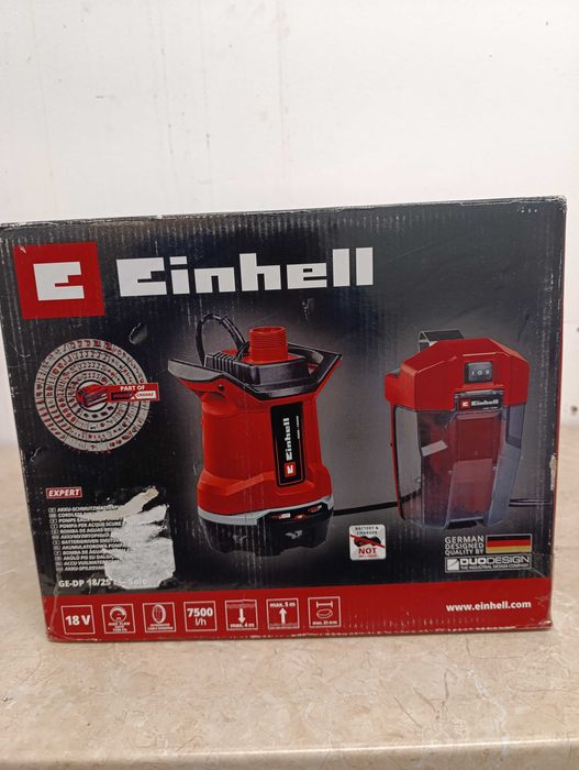 Акумулаторна помпа за мръсна вода Einhell Expert Power 18/25 Li-Solo