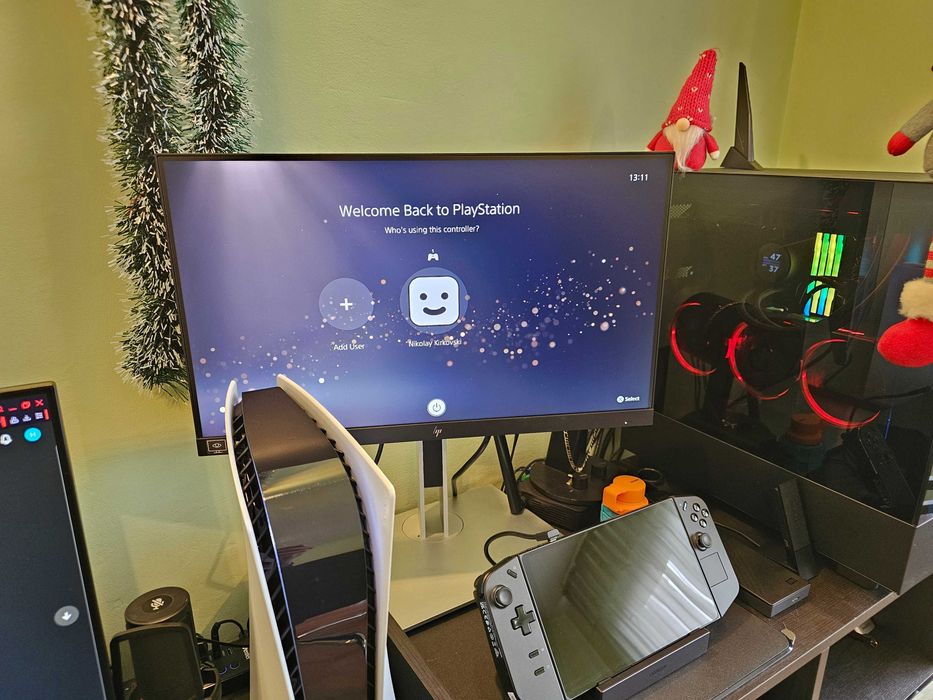 Playstation 5 дискова версия, пълен комплект със 6 игри