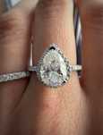Inel Pear cut 2 CT