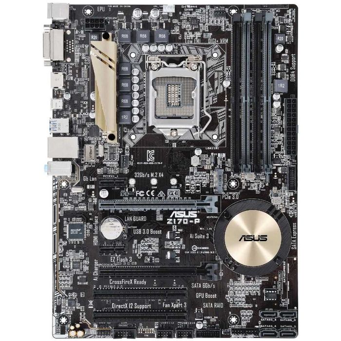 Дъно Дънна платка Asus Z170-P LGA 1151 DDR4 до 64GB OVERCLOCK