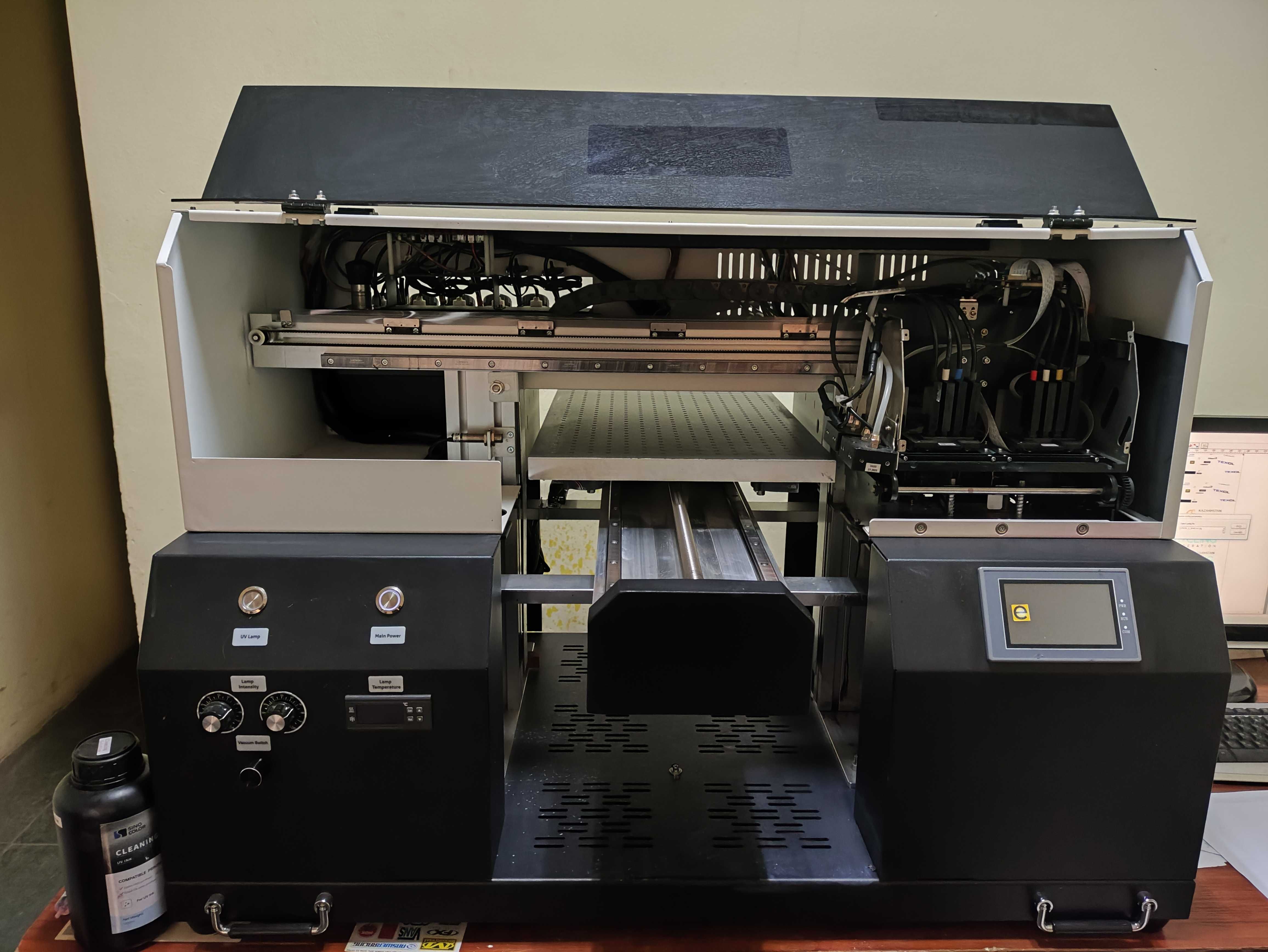 UV DTF принтер 33*50 см 2 головки Epson i1, вакуумный стол