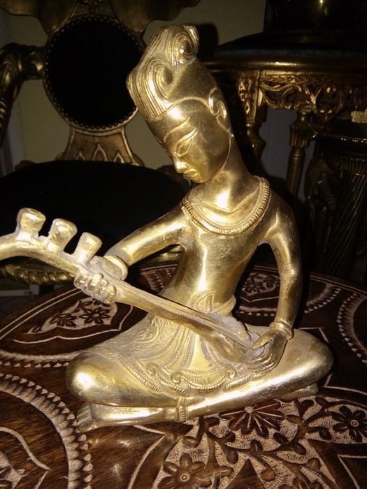 Superbe sculpturi muzicanți din bronz Art-Deco