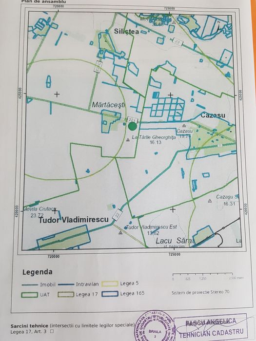 Mărtăceşti 40.000 m2 utilitati si asfalt