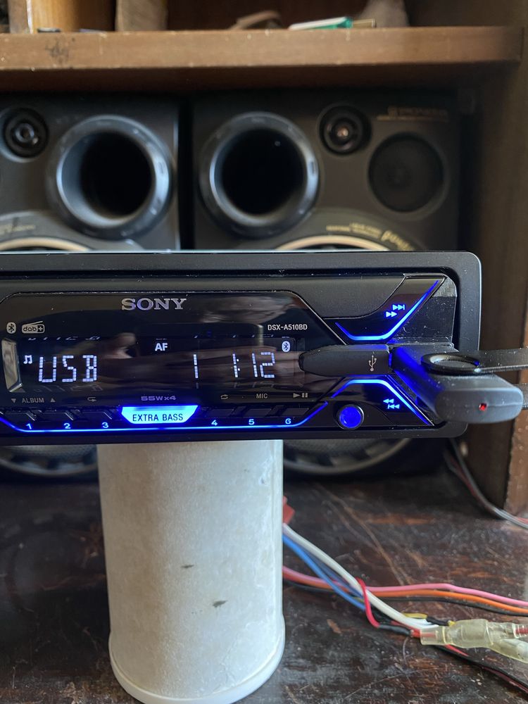 SONY DSX-A510BD - 4X55W - BLUETOOTH, USB, Радио плеър за кола сд cd